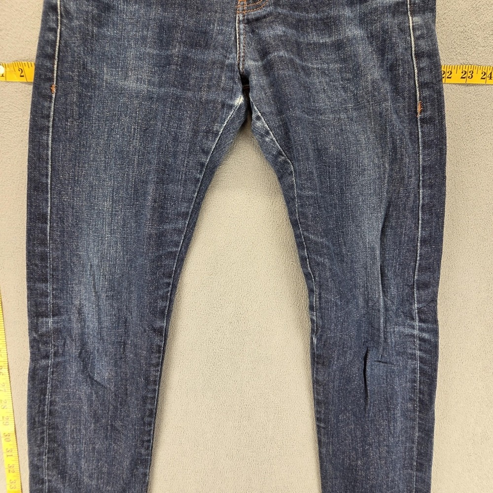 Naked & Famous Jeans Mens 30x30 Blue Selvedge Super Skinny Guy Stretch Whiskers - Picture 12 of 16